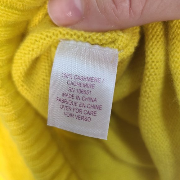 Calypso St. Barth Yellow Cashmere Sweater - Picture 7 of 8
